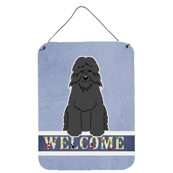 Bouvier Des Flandres Welcome Wall or Door Hanging Prints, Carolines Treasures, Mfr#: BB5655DS1216